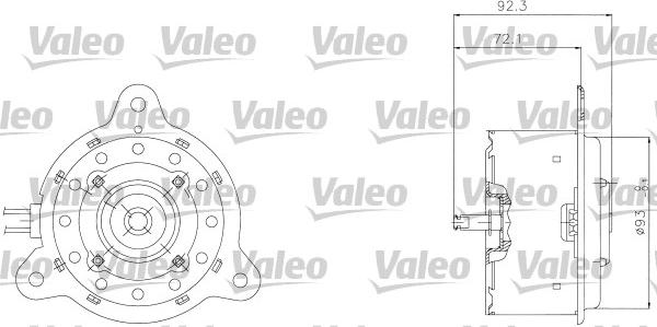 Valeo 698301 - Elettromotore, Ventola radiatore www.autoricambi360.it