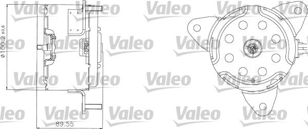 Valeo 698308 - Elettromotore, Ventola radiatore www.autoricambi360.it