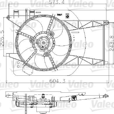 VALEO 698764 - Ventola, Raffreddamento motore www.autoricambi360.it