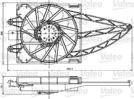 Valeo 698787 - Ventola, Raffreddamento motore www.autoricambi360.it