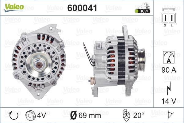 VALEO 600041 - Alternatore www.autoricambi360.it