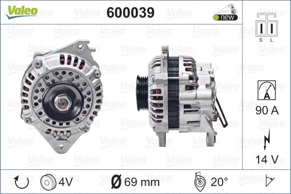 VALEO 600039 - Alternatore www.autoricambi360.it