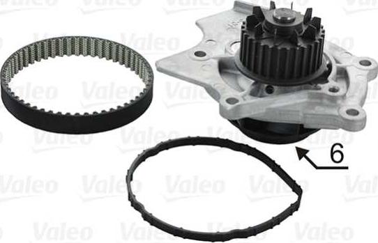VALEO 614594 - Pompa acqua + Kit cinghie dentate www.autoricambi360.it