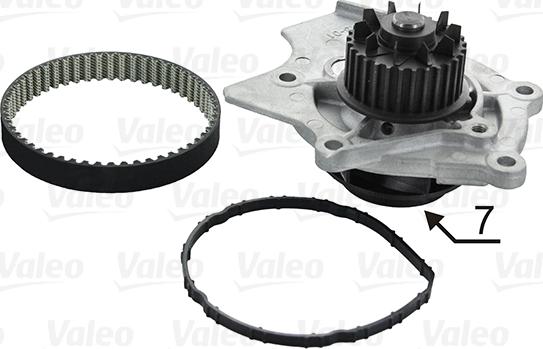 Valeo 614591 - Pompa acqua + Kit cinghie dentate www.autoricambi360.it