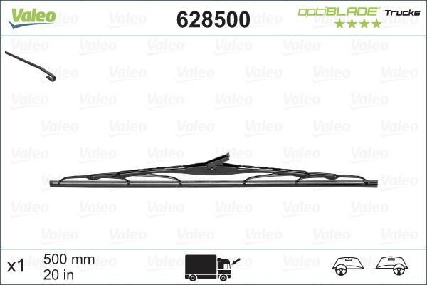 VALEO 628500 - Spazzola tergi www.autoricambi360.it