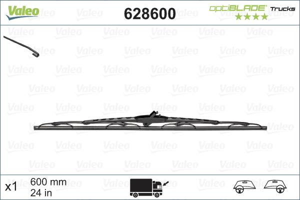 VALEO 628600 - Spazzola tergi www.autoricambi360.it