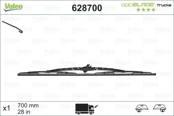 VALEO 628700 - Spazzola tergi www.autoricambi360.it