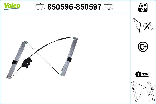 VALEO 850596 - Alzacristallo www.autoricambi360.it