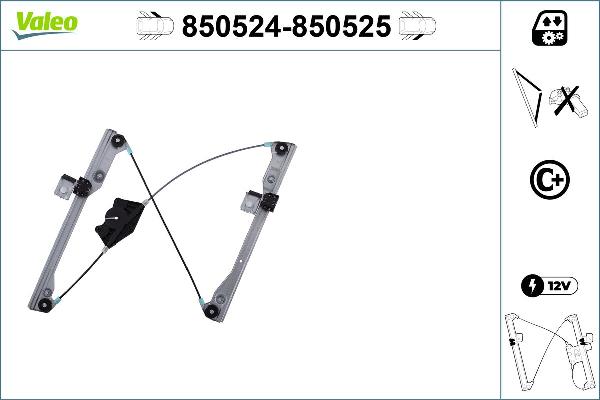 VALEO 850524 - Alzacristallo www.autoricambi360.it