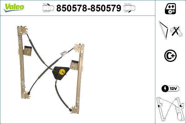 VALEO 850578 - Alzacristallo www.autoricambi360.it