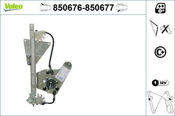 Valeo 850676 - Alzacristallo www.autoricambi360.it