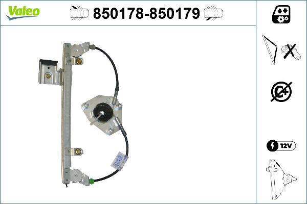 VALEO 850178 - Alzacristallo www.autoricambi360.it