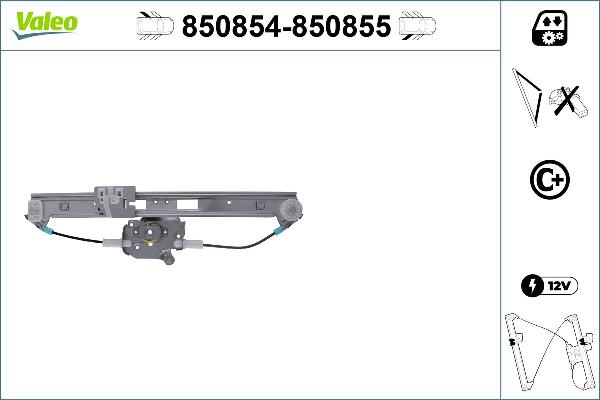VALEO 850854 - Alzacristallo www.autoricambi360.it