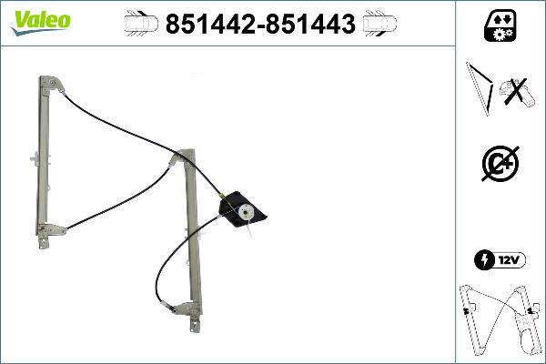 VALEO 851442 - Alzacristallo www.autoricambi360.it