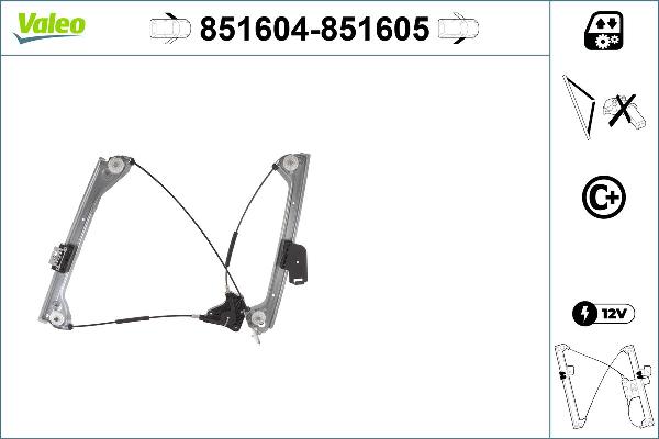 VALEO 851604 - Alzacristallo www.autoricambi360.it