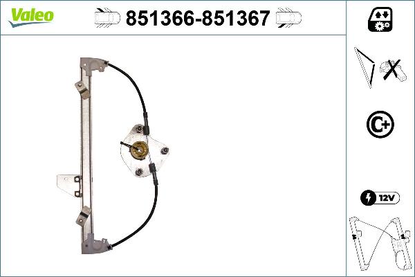 VALEO 851366 - Alzacristallo www.autoricambi360.it