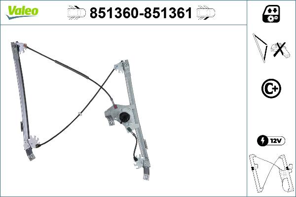 VALEO 851360 - Alzacristallo www.autoricambi360.it