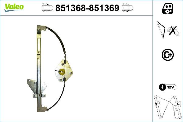 VALEO 851368 - Alzacristallo www.autoricambi360.it