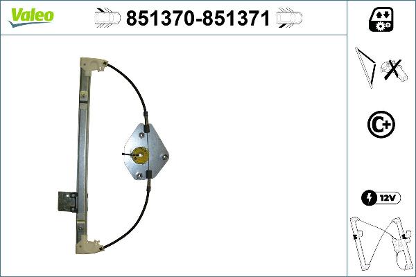 VALEO 851370 - Alzacristallo www.autoricambi360.it