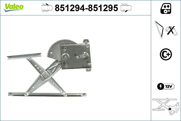 VALEO 851294 - Alzacristallo www.autoricambi360.it