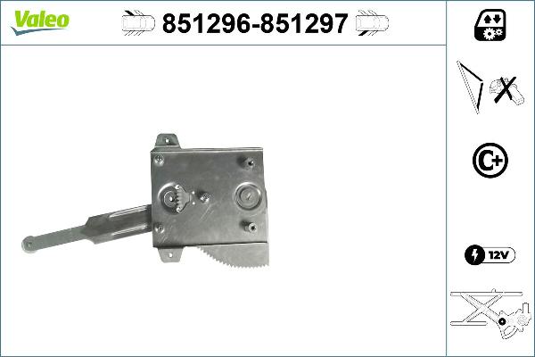 VALEO 851296 - Alzacristallo www.autoricambi360.it