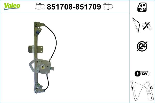 VALEO 851708 - Alzacristallo www.autoricambi360.it