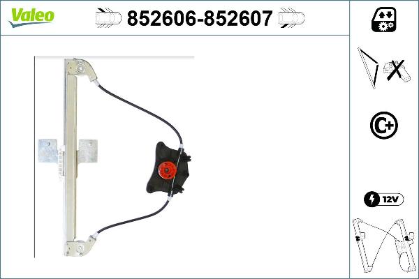 VALEO 852606 - Alzacristallo www.autoricambi360.it