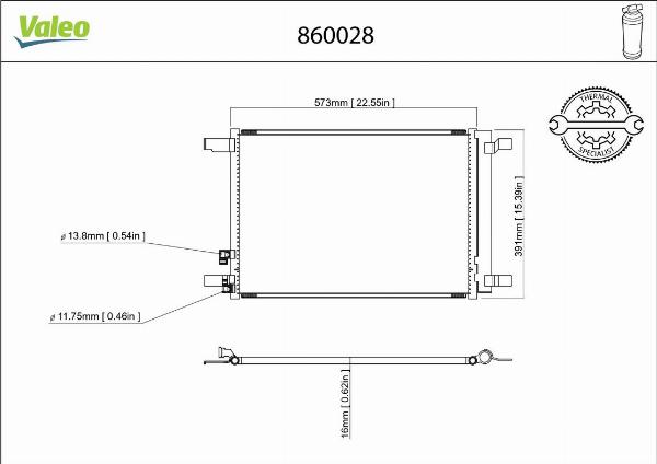 VALEO 860028 - Condensatore, Climatizzatore www.autoricambi360.it