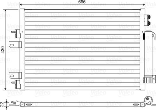 VALEO 814446 - Condensatore, Climatizzatore www.autoricambi360.it
