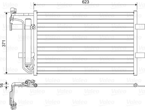 VALEO 814455 - Condensatore, Climatizzatore www.autoricambi360.it