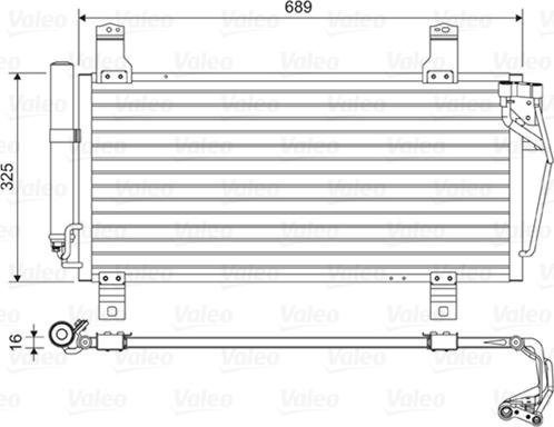 VALEO 814456 - Condensatore, Climatizzatore www.autoricambi360.it