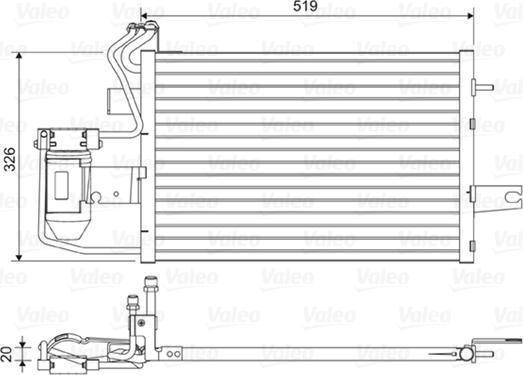 VALEO 814430 - Condensatore, Climatizzatore www.autoricambi360.it