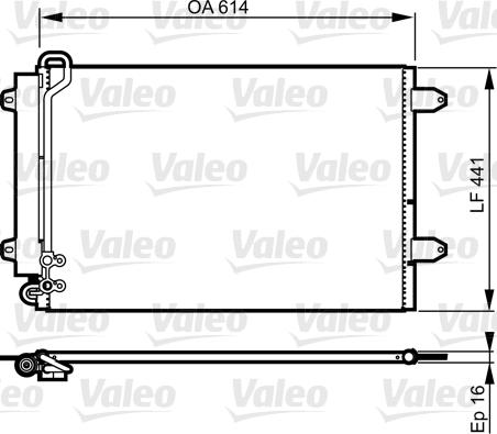 VALEO 814002 - Condensatore, Climatizzatore www.autoricambi360.it