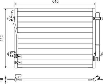 VALEO 814039 - Condensatore, Climatizzatore www.autoricambi360.it
