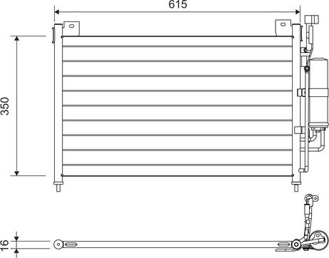 VALEO 814038 - Condensatore, Climatizzatore www.autoricambi360.it