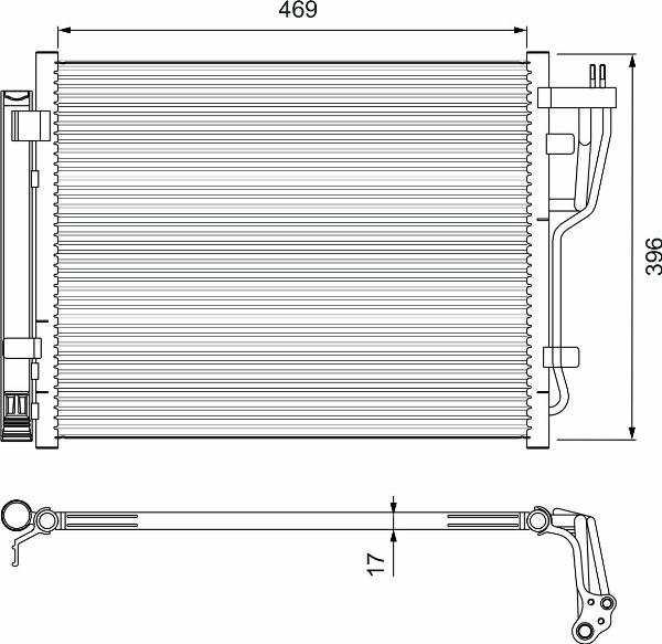 VALEO 814070 - Condensatore, Climatizzatore www.autoricambi360.it