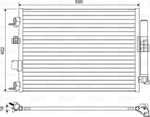 VALEO 814161 - Condensatore, Climatizzatore www.autoricambi360.it