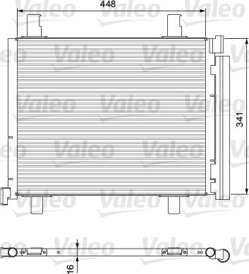 Valeo 814168 - Condensatore, Climatizzatore www.autoricambi360.it