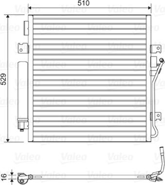 Valeo 814163 - Condensatore, Climatizzatore www.autoricambi360.it