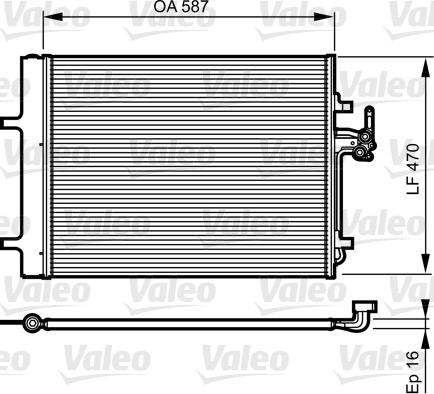 VALEO 814184 - Condensatore, Climatizzatore www.autoricambi360.it