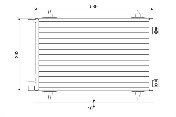Valeo 814366 - Condensatore, Climatizzatore www.autoricambi360.it