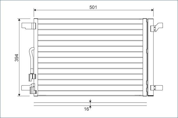 VALEO 814301 - Condensatore, Climatizzatore www.autoricambi360.it