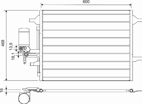 VALEO 814321 - Condensatore, Climatizzatore www.autoricambi360.it