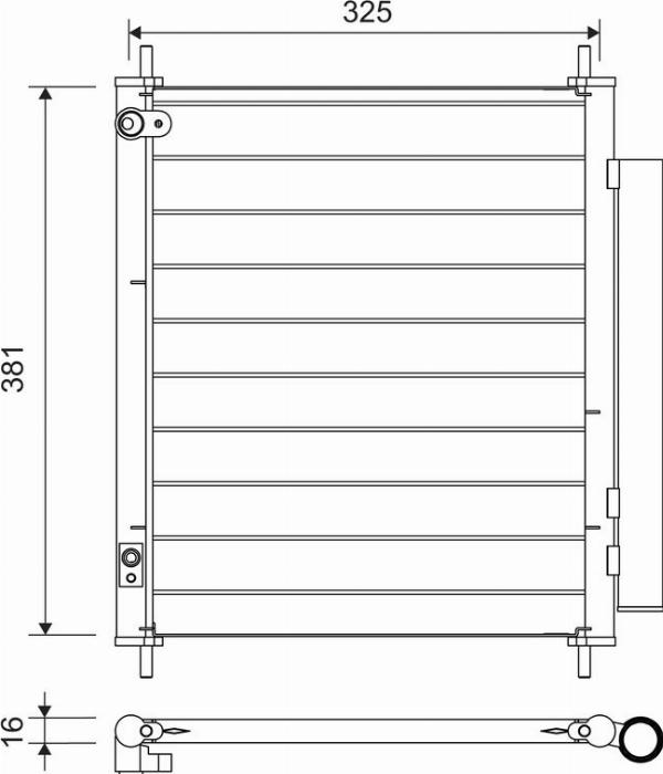 Valeo 814222 - Condensatore, Climatizzatore www.autoricambi360.it