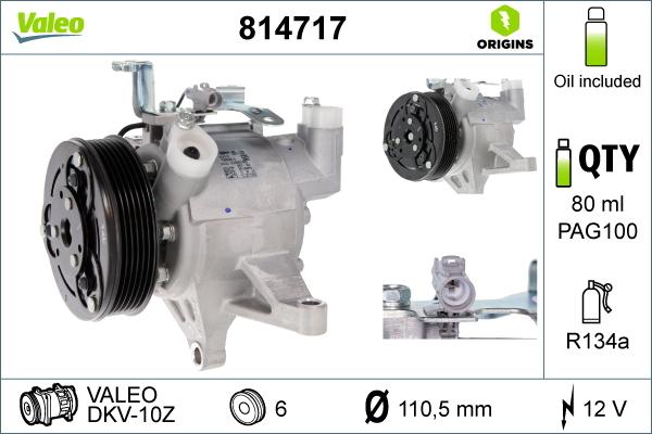 VALEO 814717 - Compressore, Climatizzatore www.autoricambi360.it