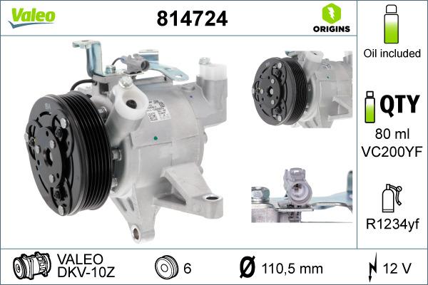 VALEO 814724 - Compressore, Climatizzatore www.autoricambi360.it