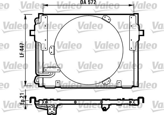 VALEO 816981 - Condensatore, Climatizzatore www.autoricambi360.it