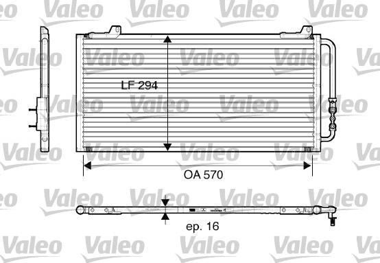 VALEO 816921 - Condensatore, Climatizzatore www.autoricambi360.it