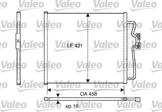 VALEO 816922 - Condensatore, Climatizzatore www.autoricambi360.it