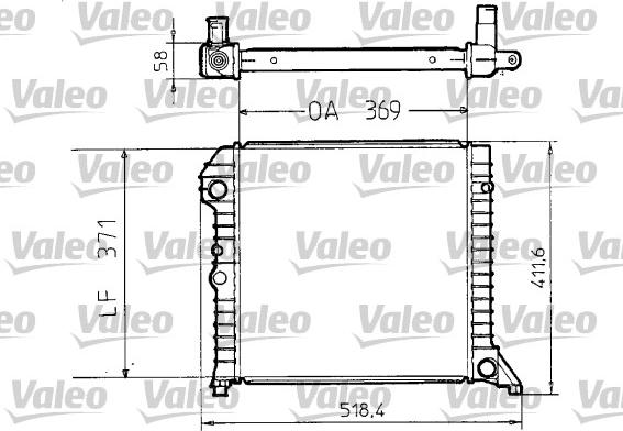 VALEO 810956 - Radiatore, Raffreddamento motore www.autoricambi360.it